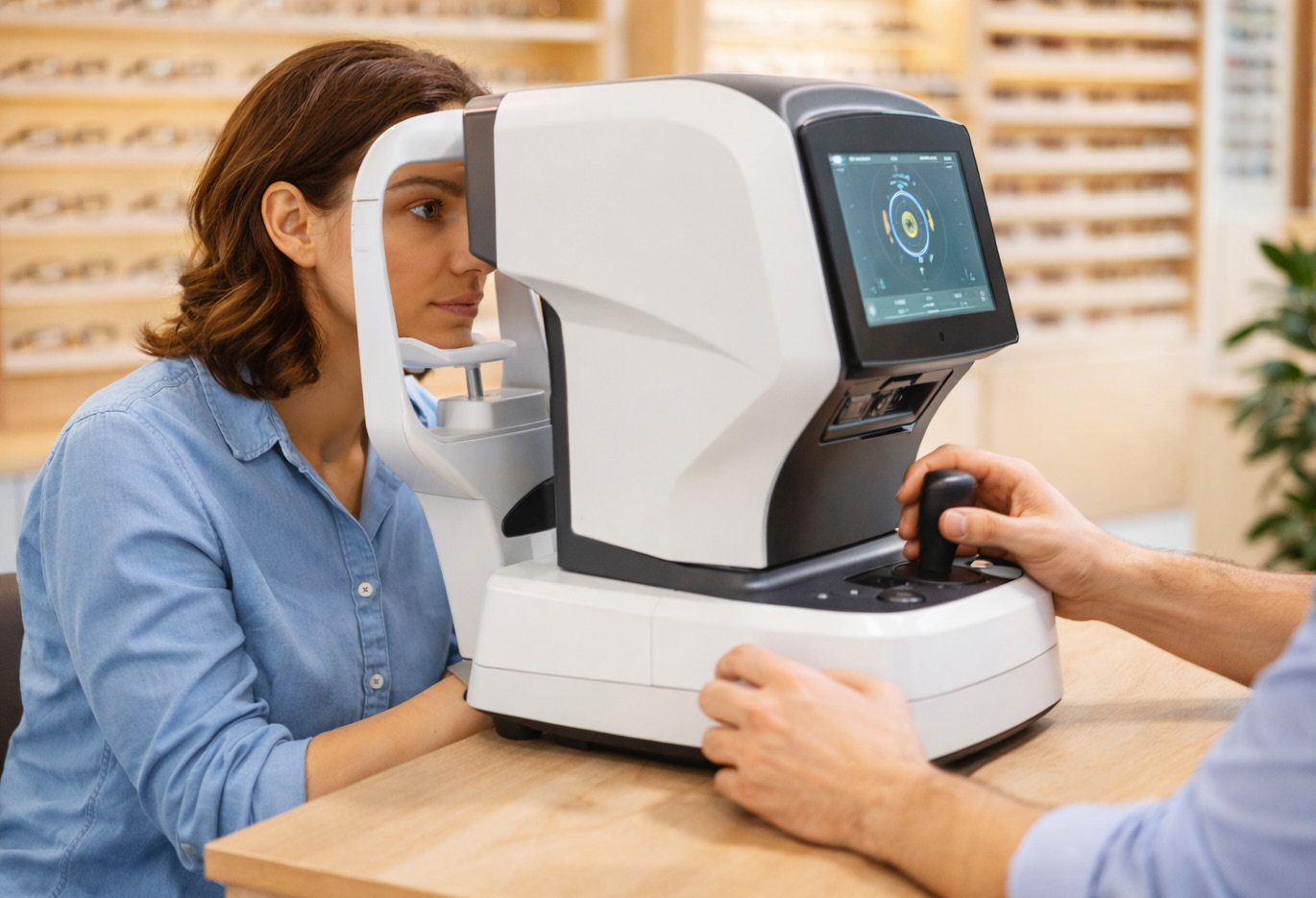 Ordoptic I Contrôle de la réfraction objective d'un patient chez un opticien